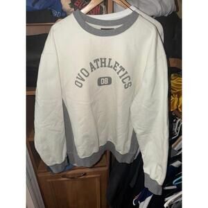 OVO Athletics White/Gray Crewneck Mens XL Rare Grail